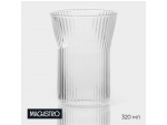 Стакан стеклянный Magistro «Грани», 320 мл, 8,5×11 см #417831