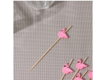 Шпажки «Розовый фламинго», 12 см, набор 25 шт #417961