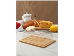 Маслёнка-сырница Доляна, 24,5×19×7 см, бамбук #418060