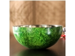 Миска из нержавеющей стали «Малахит», d=27 см, цвет зелёный #419068