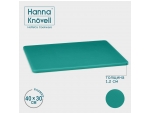 Доска профессиональная разделочная Hanna Knövell, 40×30×1,2 см, цвет зелёный #419511