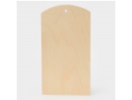 Доска разделочная деревянная с отверстием Доляна, 36,5×20×0,9 см, фанера #420010