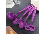 Набор кухонных принадлежностей Доляна «Радуга», 4 предмета, цвет фиолетовый #420154
