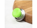 Ручка для крышки на посуду Доляна «Гевни», d=4,5 см, цвет зелёный #420505