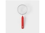 Сито с ручкой Доляна «Хозяюшка», d=10 см, цвет красный #420532