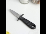 Нож для устриц Доляна, 14×4,4 см, длина лезвия 5,7см, цвет чёрный #422239