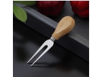 Нож для сыра Доляна «Ломоть», ручка из гевеи, 12,9×3 см #422242