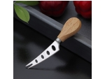 Нож для сыра Доляна «Ломоть», ручка из гевеи, 13,9×3 см #422246