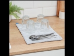 Серый коврик из микрофибры для сушки посуды «Лофт» (30х40 см) #423036