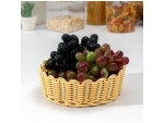 Корзинка для фруктов и хлеба Доляна, 17×17×6,5 см, цвет молочный #423145