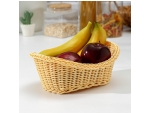 Корзинка для фруктов и хлеба Доляна «Ваниль», 26×16×9,5 см #423146