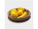 Корзинка для фруктов и хлеба Доляна «Домашний уют», d=25,5 см, цвет шоколадный #423186