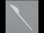 Одноразовый нож «Белый» в индивидуальной упаковке #423218