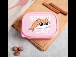 Розовый ланч-бокс Sushi Cat (500 мл.) #423507