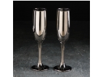 Набор бокалов стеклянных для шампанского Доляна «Кьянти», 170 мл, 2 шт, цвет серый #424694