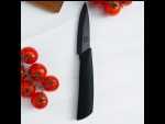 Нож кухонный керамический Magistro Black, лезвие 7,5 см, ручка soft-touch, цвет чёрный #425492