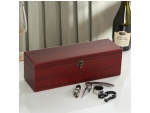 Набор для вина Доляна, 6 предметов: кейс для бутылки, каплеуловитель, штопор, пробка, кольцо, нож для фольги #425775