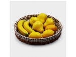 Корзинка для фруктов и хлеба Доляна «Домашний уют», d=35,5 см, цвет шоколадный #425812