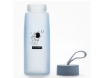 Голубая стеклянная бутылка для воды «Ты космос» - 450 мл. #426630