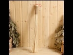 Массажный веник из бамбука с джутовой ручкой - 60 см. #427733