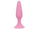 Розовая анальная пробка BEAUTIFUL BEHIND SILICONE BUTT PLUG - 11,4 см. #50561