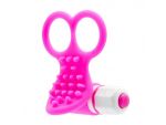 Розовый вибростимулятор с петлями для пальцев SEE YOU FINGERING PINK #51394