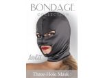 Чёрная маска-шлем Three-Hole Mask с вырезами для глаз и рта #55039