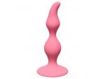 Розовая анальная пробка Curved Anal Plug Pink - 12,5 см. #57235