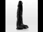 Чёрный фаллоимитатор Sitabellа с присоской в основании - 18,8 см. #57491