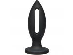 Чёрная анальная пробка Kink Wet Works Lube Luge Premium Silicone Plug 6" - 15,2 см. #58517