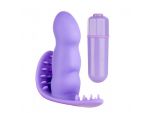Фиолетовый мини-вибратор с шипованным основанием SEE YOU SECRETLY #59455