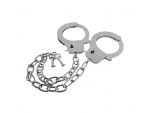 Наручники на длинной цепочке с ключами Metal Handcuffs Long Chain #59626