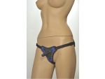 Сине-чёрные трусики с плугом Kanikule Strap-on Harness Anatomic Thong #60328