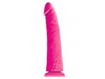 Розовый фаллоимитатор без мошонки Pleasures Thin 8 Dildo - 20 см. #61448
