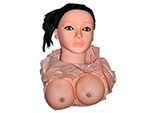 Надувная секс-кукла «Брюнетка» с реалистичной вставкой и вибрацией #62260