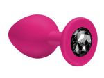 Только что продано Малая розовая анальная пробка Emotions Cutie Small с чёрным кристаллом - 7,5 см. от компании Lola Games за 667.00 рублей