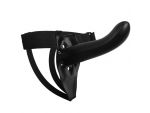 Чёрный полый страпон Vixen G-Spot Hollow Strap On Harness - 17,8 см. #64810
