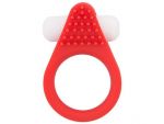 Красное эрекционное кольцо LIT-UP SILICONE STIMU RING 1 RED #64948