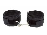 Чёрные полиуретановые наручники с карабином Beginners Wrist Restraints #65321