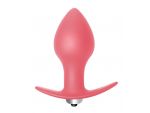 Розовая анальная пробка с вибрацией Bulb Anal Plug - 10 см. #67594