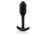 Чёрная пробка для ношения B-vibe Snug Plug 1 - 9,4 см.