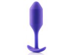 Фиолетовая пробка для ношения B-vibe Snug Plug 2 - 11,4 см. #67796