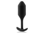 Чёрная пробка для ношения B-vibe Snug Plug 2 - 11,4 см. #67797