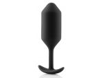 Чёрная пробка для ношения B-vibe Snug Plug 3 - 12,7 см. #67799
