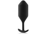 Чёрная пробка для ношения B-vibe Snug Plug 4 - 14 см. #67800
