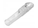 Удлиняющая насадкаThick Stick Clear Textured Penis Extender - 17,8 см. #73273