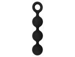 Чёрная анальная цепочка Lust Anal Beads - 19,5 см. #73612