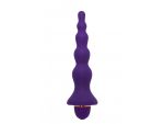 Фиолетовая анальная ёлочка с вибрацией - 20 см. #73968