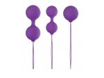 Набор фиолетовых вагинальных шариков Luxe O' Weighted Kegel Balls #74613