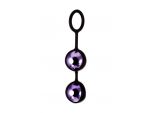 Фиолетово-чёрные вагинальные шарики TOYFA A-toys #78562
